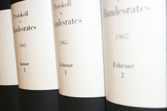 Foto der Bundesratsprotokolle