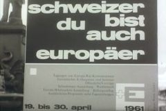 Plakat «Schweizer du bist auch Europäer»