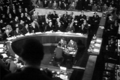 Blick auf den Konferenzsaal der Genfer Konferenz über Korea und Indochina. Schweizerische Filmwochenschau vom 7.5.1954