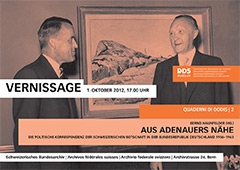Federal Councilor Max Petitpierre and the Chancellor Konrad Adenauer, July 1951