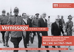 Bundesrat Willy Spühler (Mitte) an der Weltausstellung in Montreal 1967