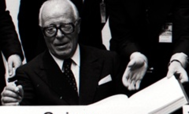 Pierre Graber, President of the Swiss Confederation, signs the CSCE final act in Helsinki on August 1st. Source: Ringier Image Archive, Aarau.